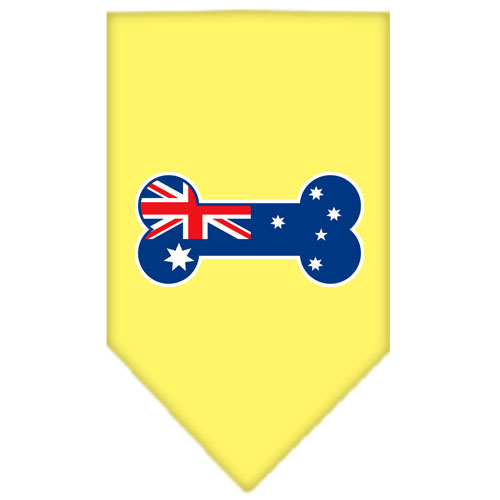 Bone Flag Australian Screen Print Bandana Yellow Small